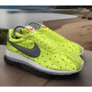 Nike Running Rare Yellow Polka Dots Lifestyle Shoes Womens Size 7 Fast Ship